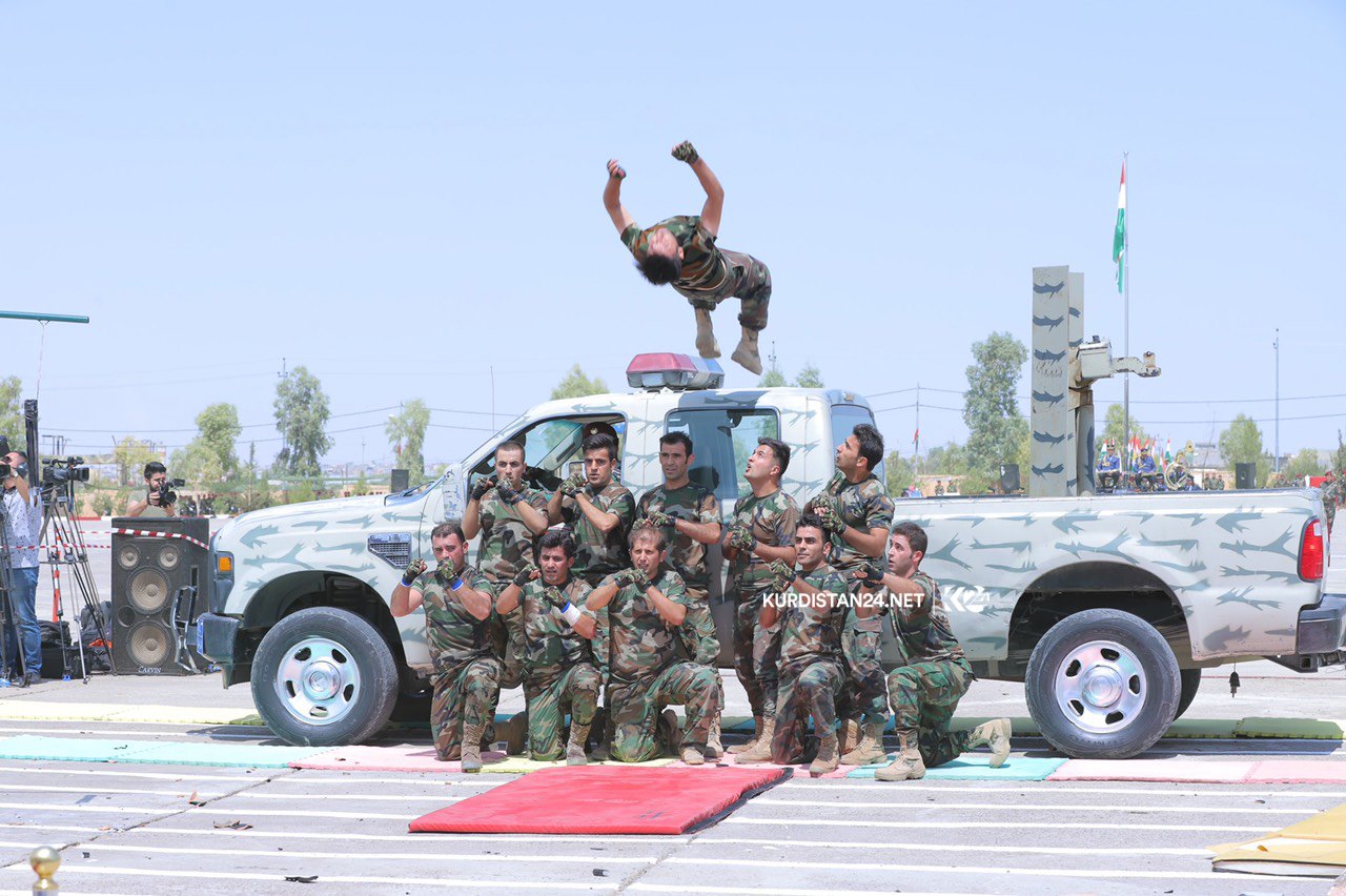 A total of 457 Kurdish Peshmerga fighters completed months of military training which US-led coalition advisers supervised, Aug. 27, 2019. (Photo: Kurdistan 24)
